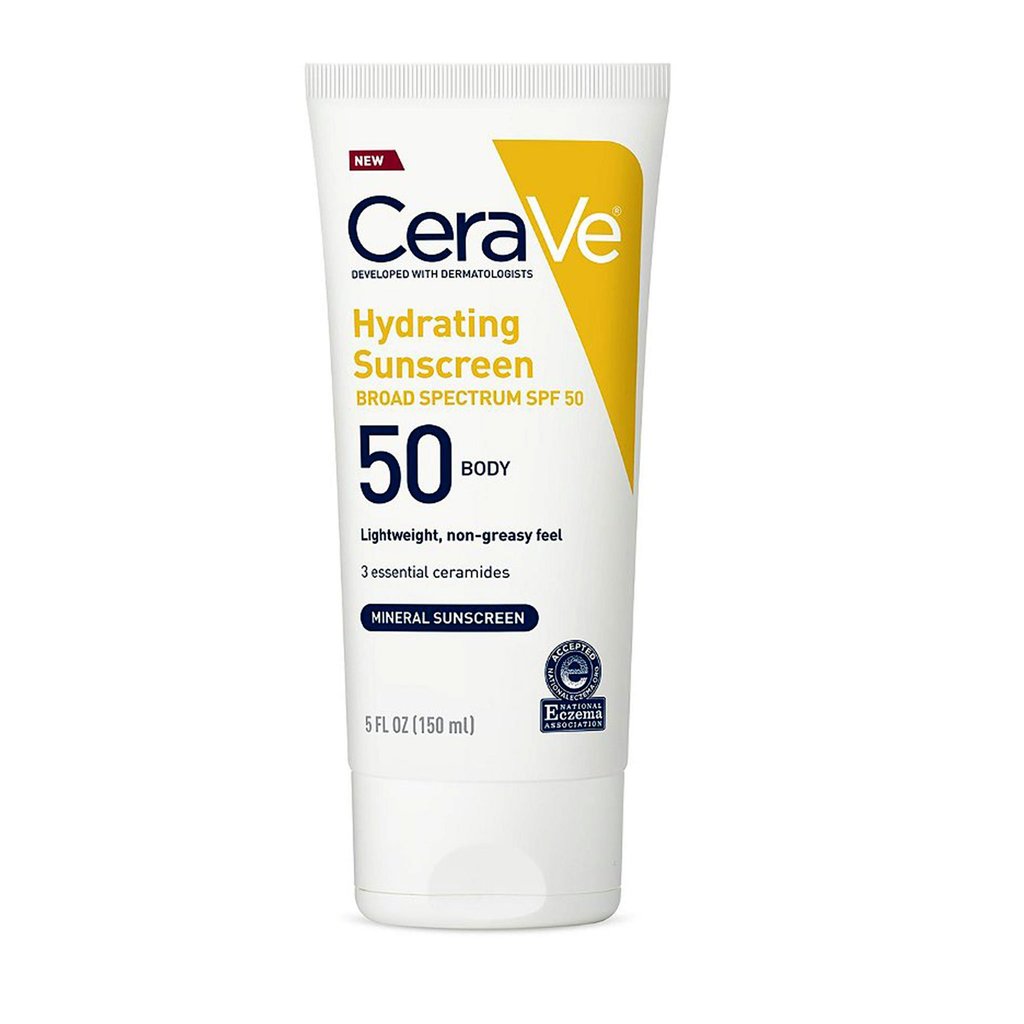 Cerave Hydrating Mineral Sunscreen SPF 50 Body Lotion
