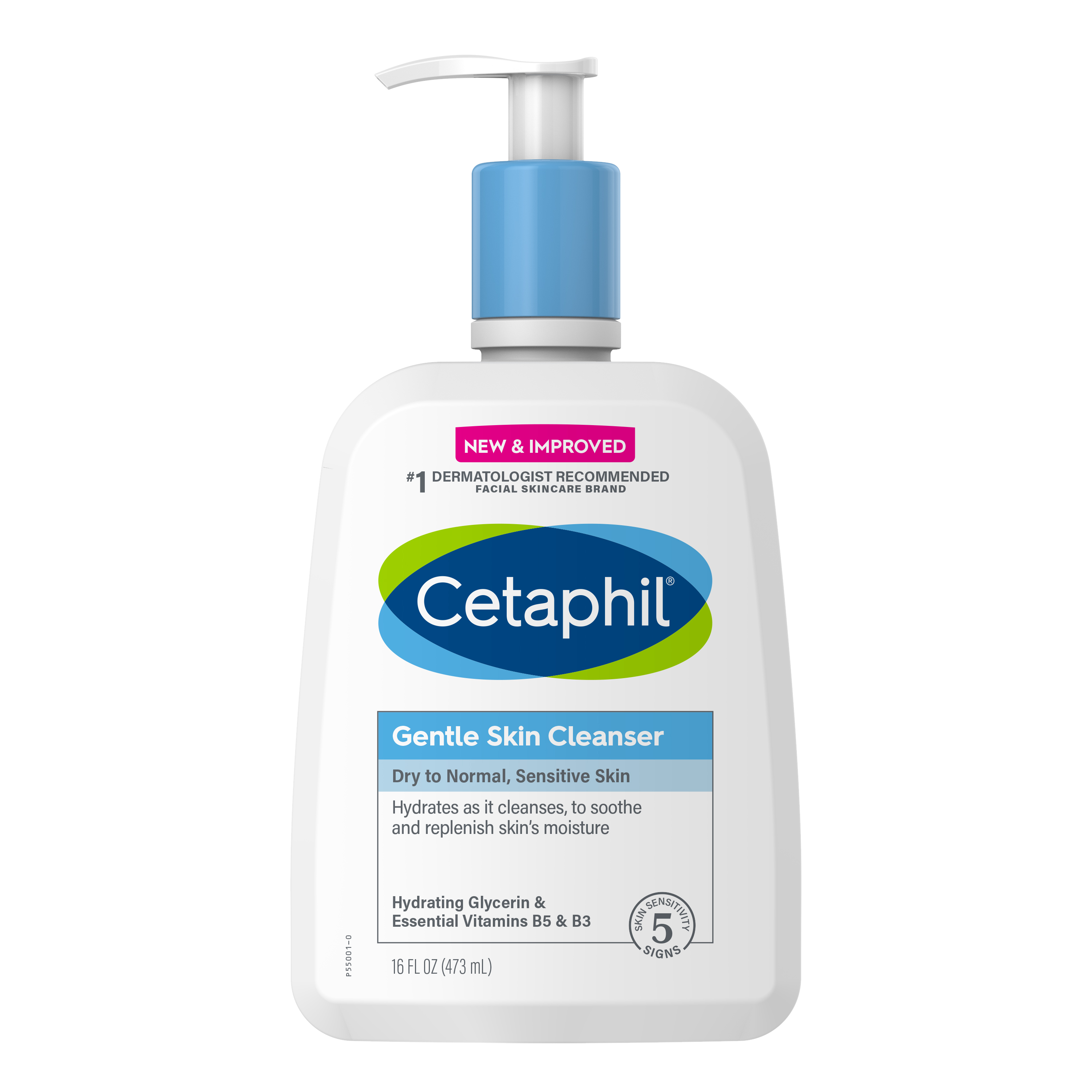 Cetaphil Gentle Skin Cleanser For Dry to Normal, Sensitive Skin 473ml