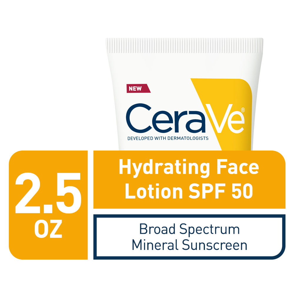 Cerave Hydrating Mineral Sunscreen SPF 50 Body Lotion
