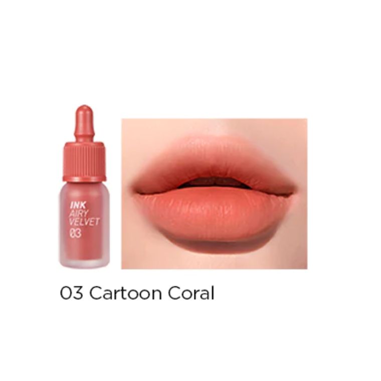 Peripera Ink Airy Velvet Lip Tint #03 CARTOON CORAL