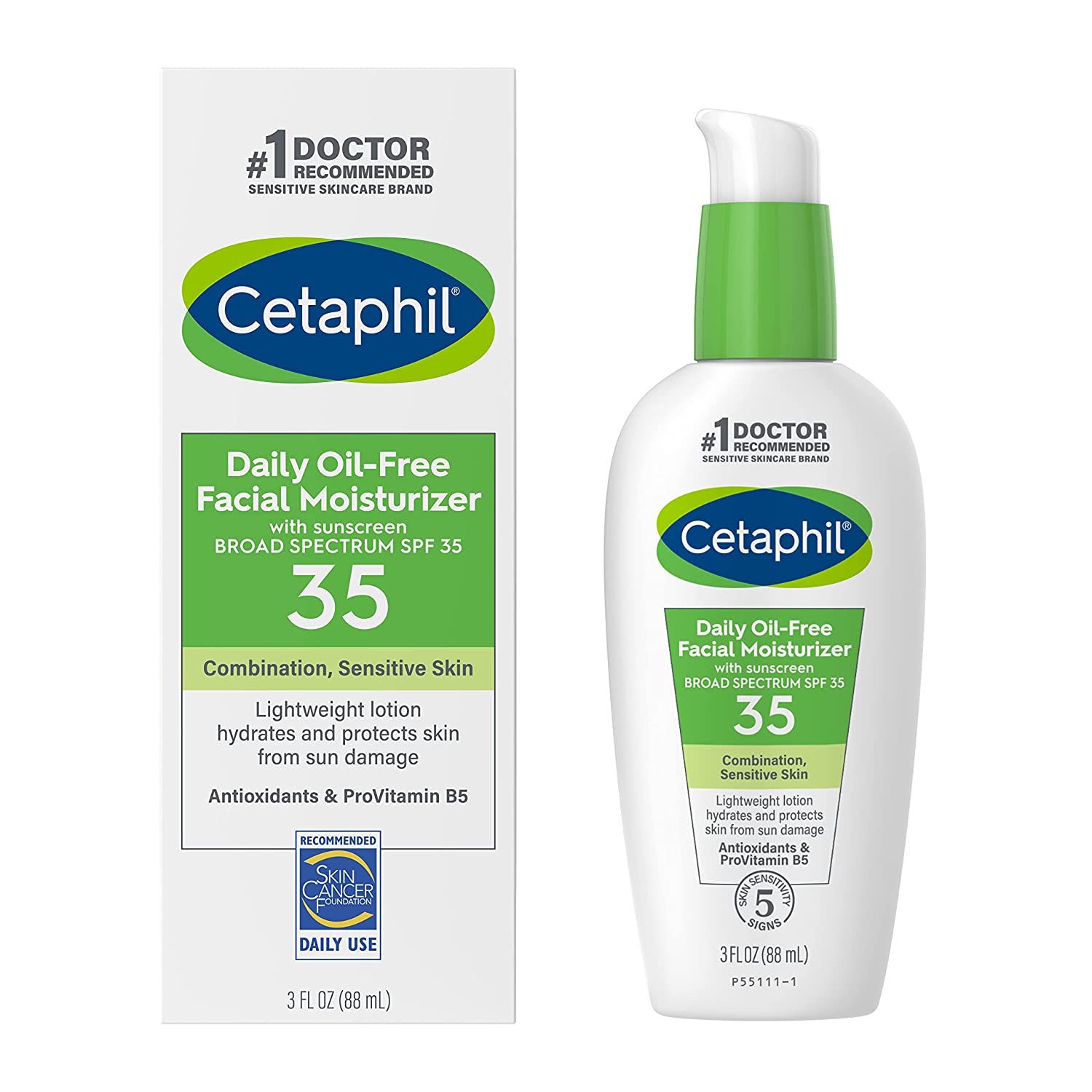 Cetaphil Daily Oil-Free Facial Moisturizer SPF 35