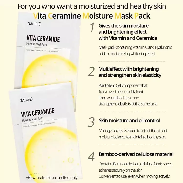 Nacific Vita Ceramide Moisture Mask Pack